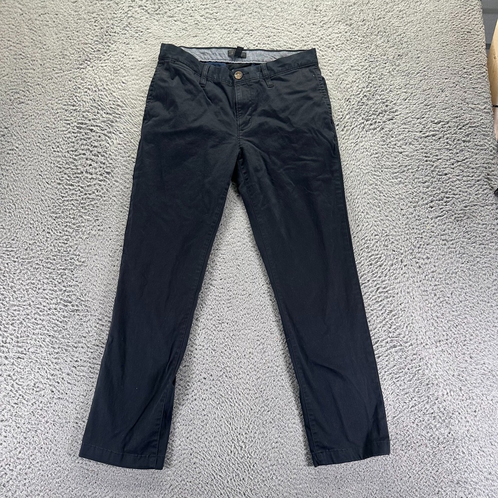 14th & Union Pant Mens 31x30 Blue Cotton Chino Straight Slim Business Stretch